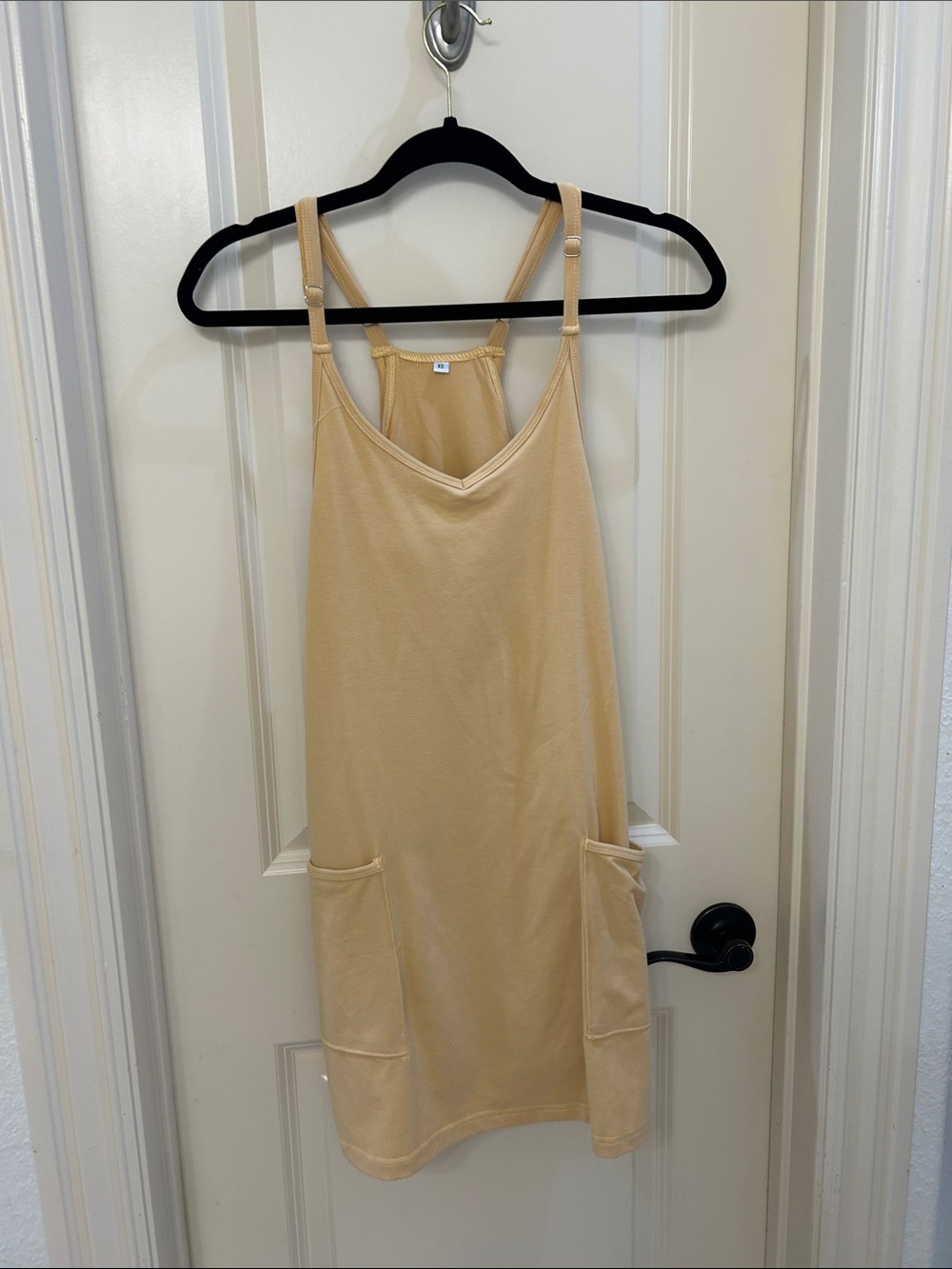 Yellow Sleeveless Pocket Slip Romper